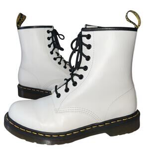 Dr Marten 1460 Smooth Leather Lace Up Boots Welt Stitch